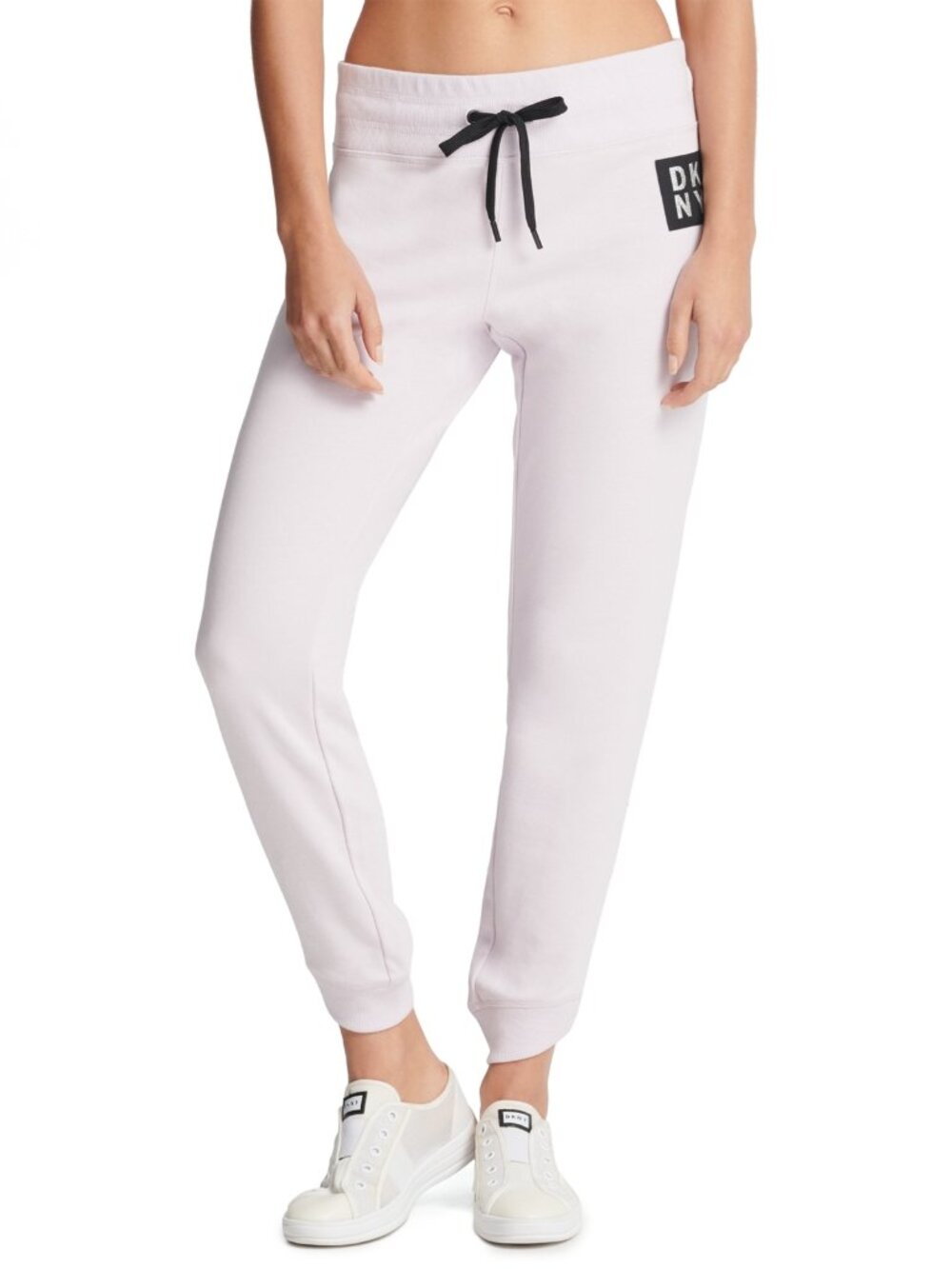 DKNY Womens Sport Terry Logo Patch Joggers